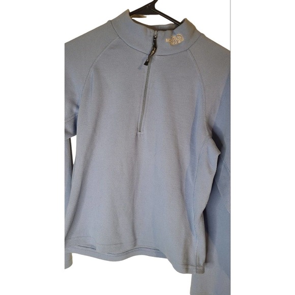 The North Face‎ 1/2 zip Size Small/P Light Blue - Picture 3 of 5